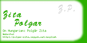 zita polgar business card